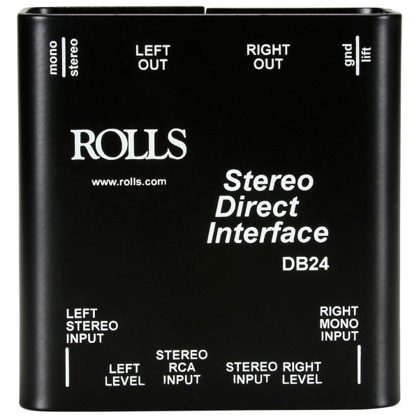Main product image for Rolls DB24 Stereo Direct Interface Balanced/Unbalan 245-1016